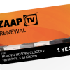 ZAAPTV 1 Year Renewal Card / PIN / Voucher