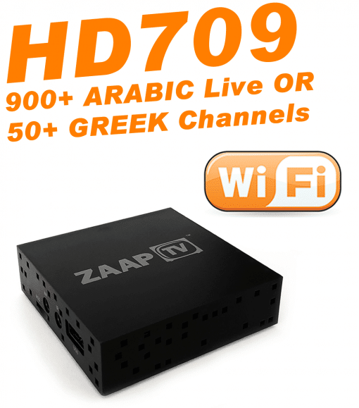 ZAAPTV HD709 - New 2018 Model with External 2.4GHz WiFi Antenna