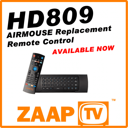 ZAAPTV HD809 Airmouse Remote Control